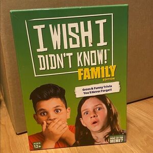 I Wish I Didn’t Know Family Edition Card Game trivia what do you meme